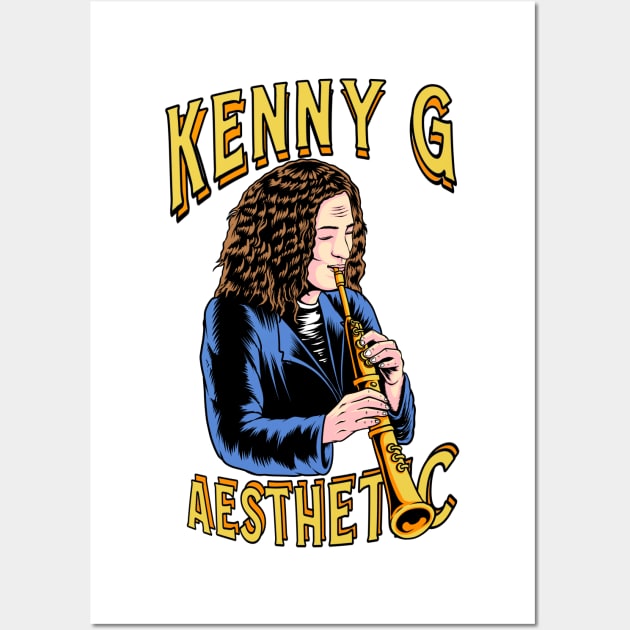 Kenny G Aesthetic Design Wall Art by margueritesauvages